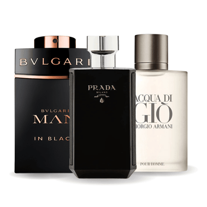 Set od 3 parfema | Bvlgari In Black, Giorgio Armani Acqua Di Gio, L'Homme Prada Intense 100 ml